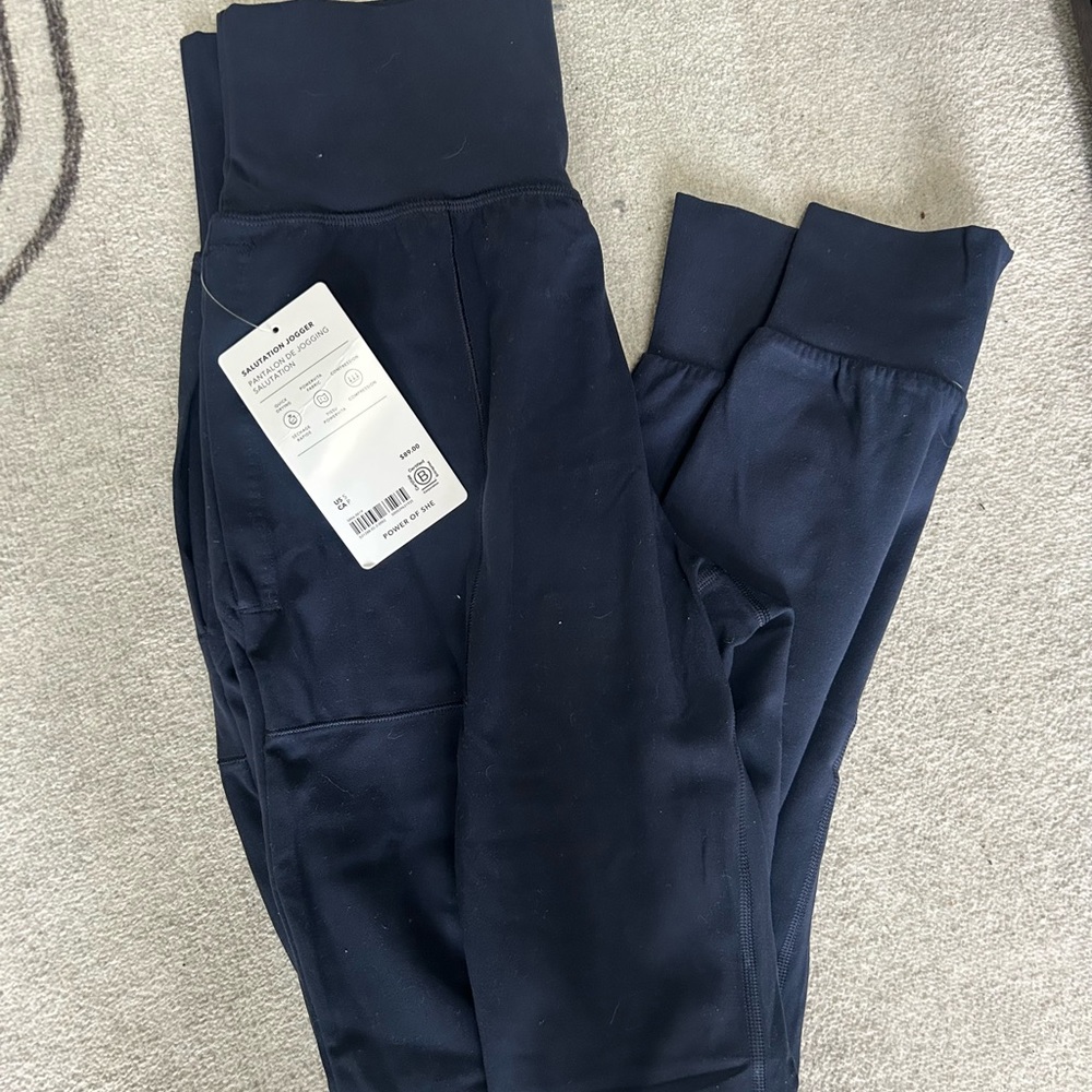 ATHLETA SALUTATION HIGH RISE JOGGER - NAVY SMALL